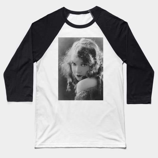 Silent Siren Lillian Gish Baseball T-Shirt by SILENT SIRENS